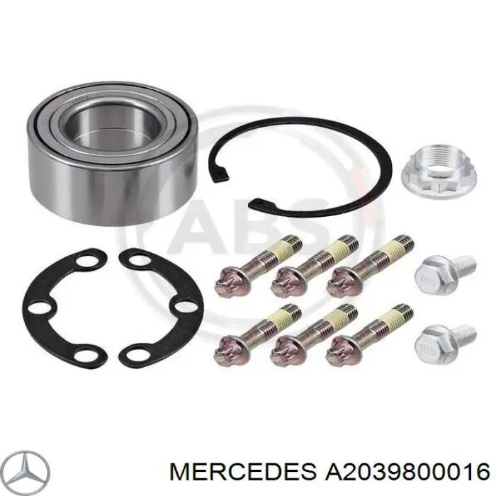 A2039800016 Mercedes cojinete de rueda trasero