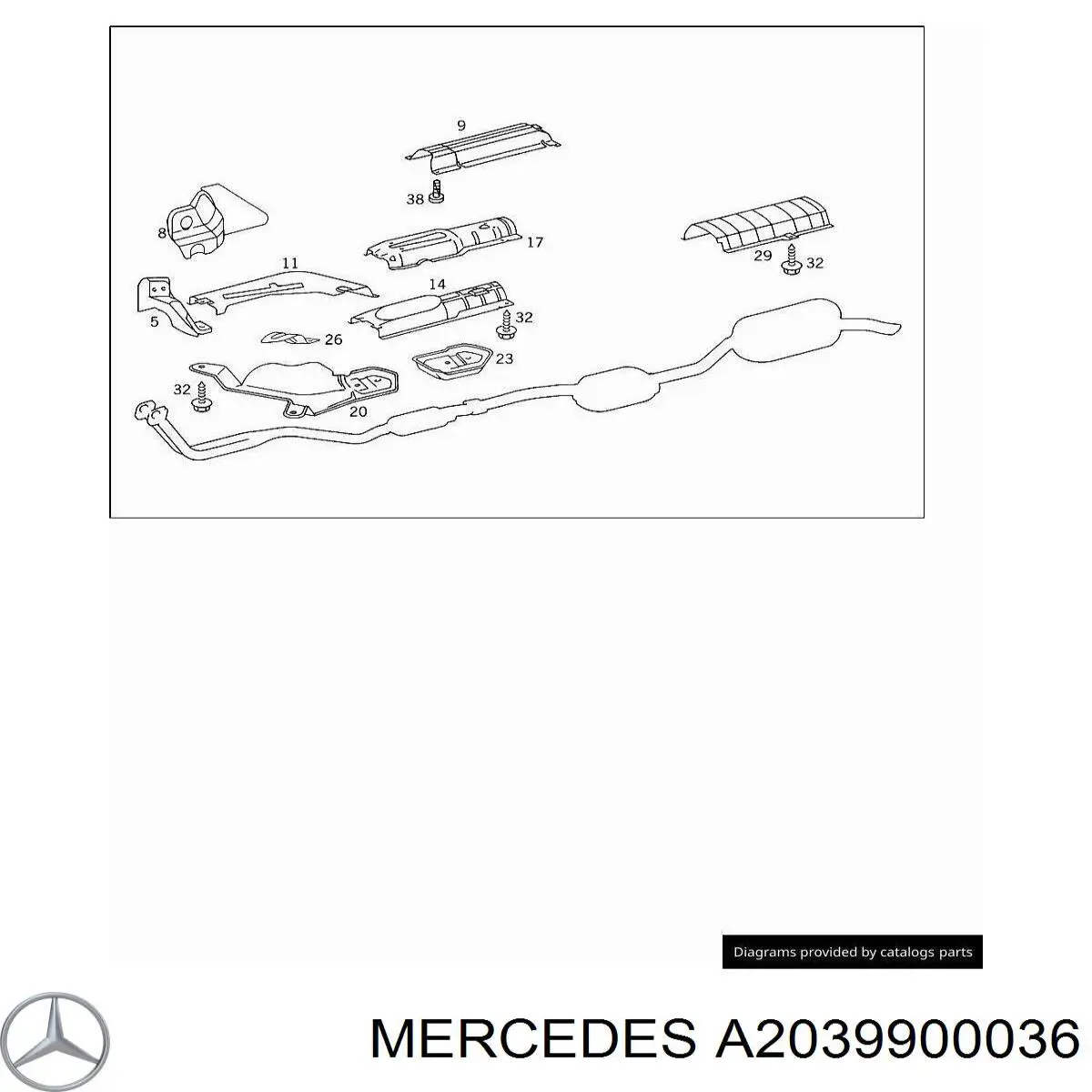 A2039900036 Mercedes 