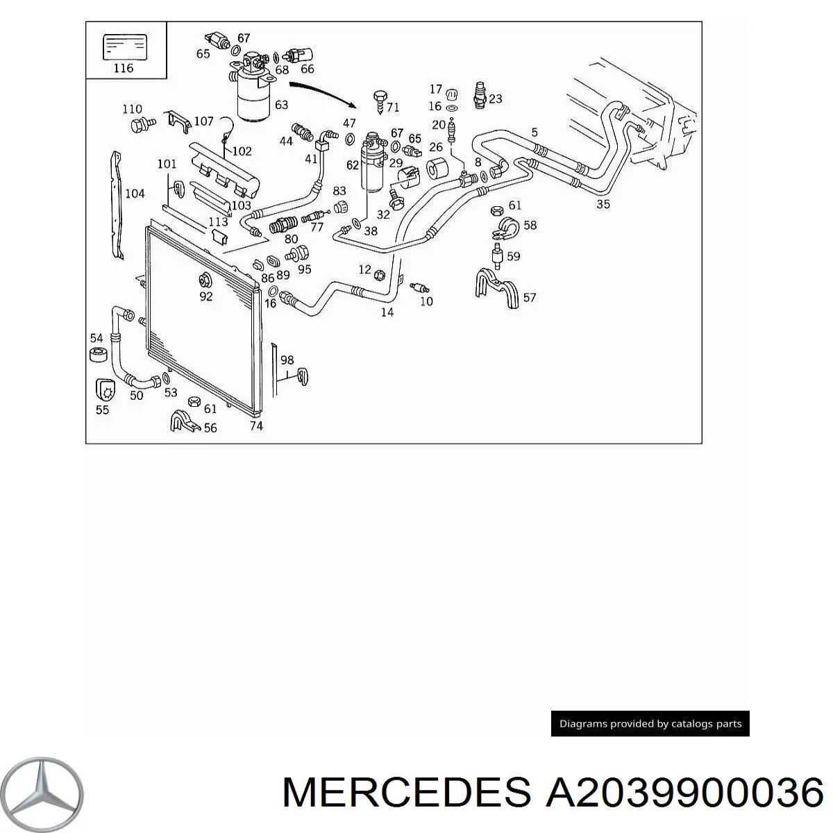 Comprar A2039900036 Mercedes 