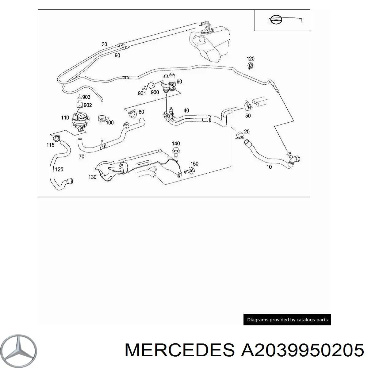  Mercedes A2039950205 precio, desde 3,93 EUR