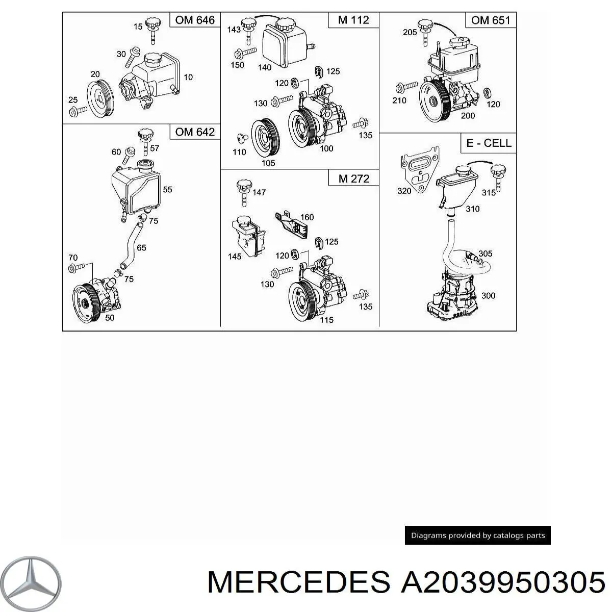  Mercedes A2039950305 precio, desde 9,80 EUR