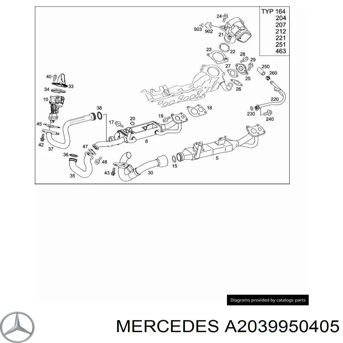 Comprar A2039950405 Mercedes Abrazadera de resorte