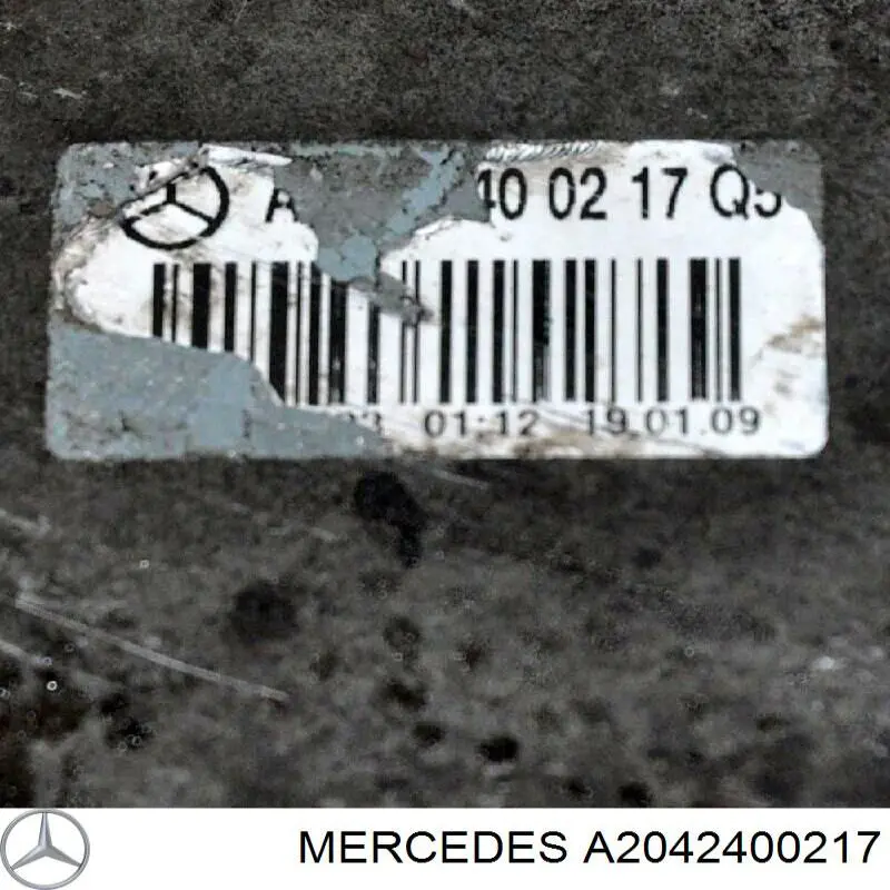Soporte izquierdo del motor A2042400217 Mercedes