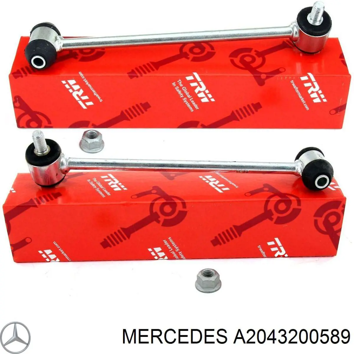 A2043200589 Mercedes barra estabilizadora trasera izquierda
