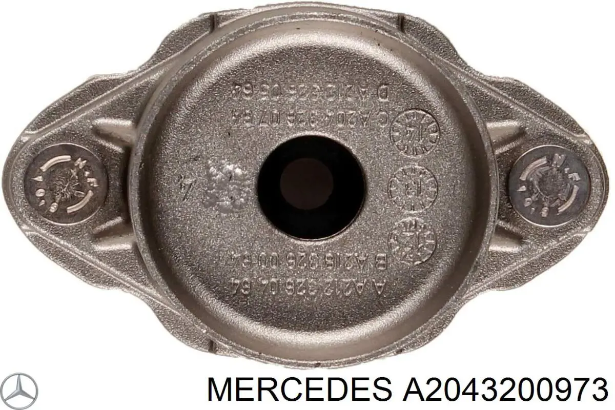 A2043200973 Mercedes copela de amortiguador trasero