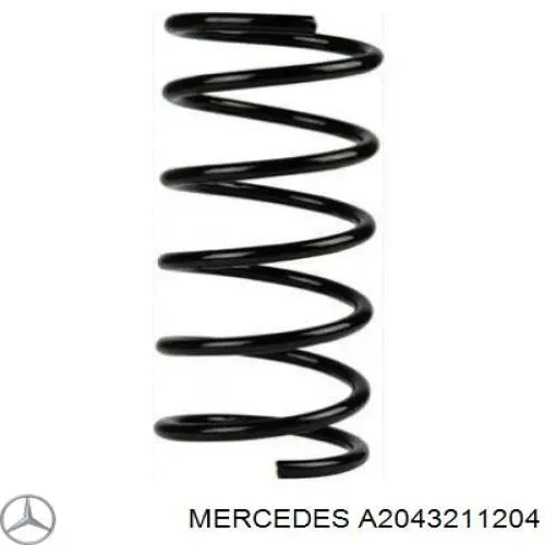 A2043211204 Mercedes muelle de suspensión eje delantero