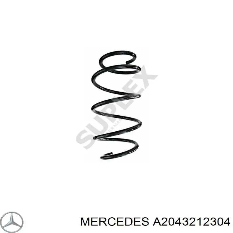 A2043212304 Mercedes muelle de suspensión eje delantero