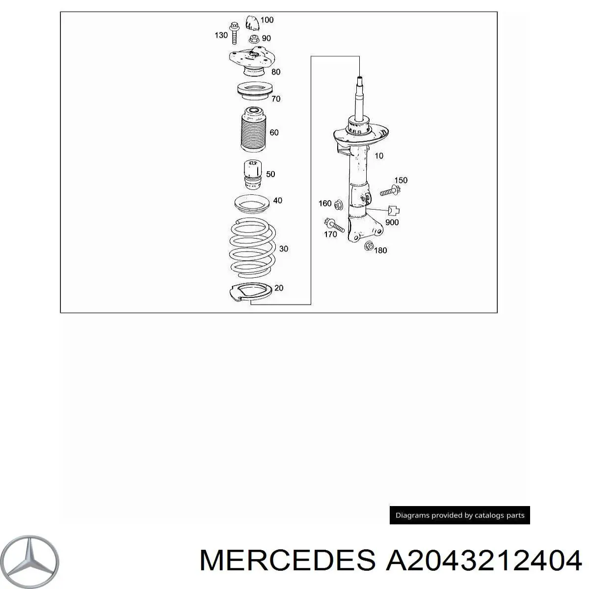 Muelle delantero Mercedes A2043212404 precio, desde 49,44 EUR