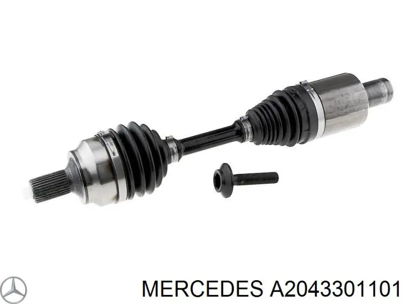 A2043301101 Mercedes árbol de transmisión delantero izquierdo