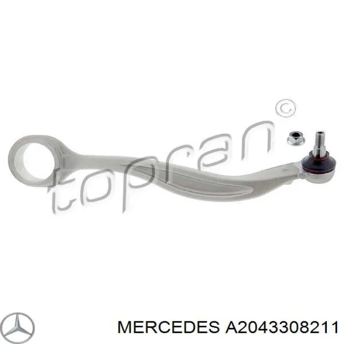 Comprar A2043308211 Mercedes Brazo superior derecho de la suspensión delantera