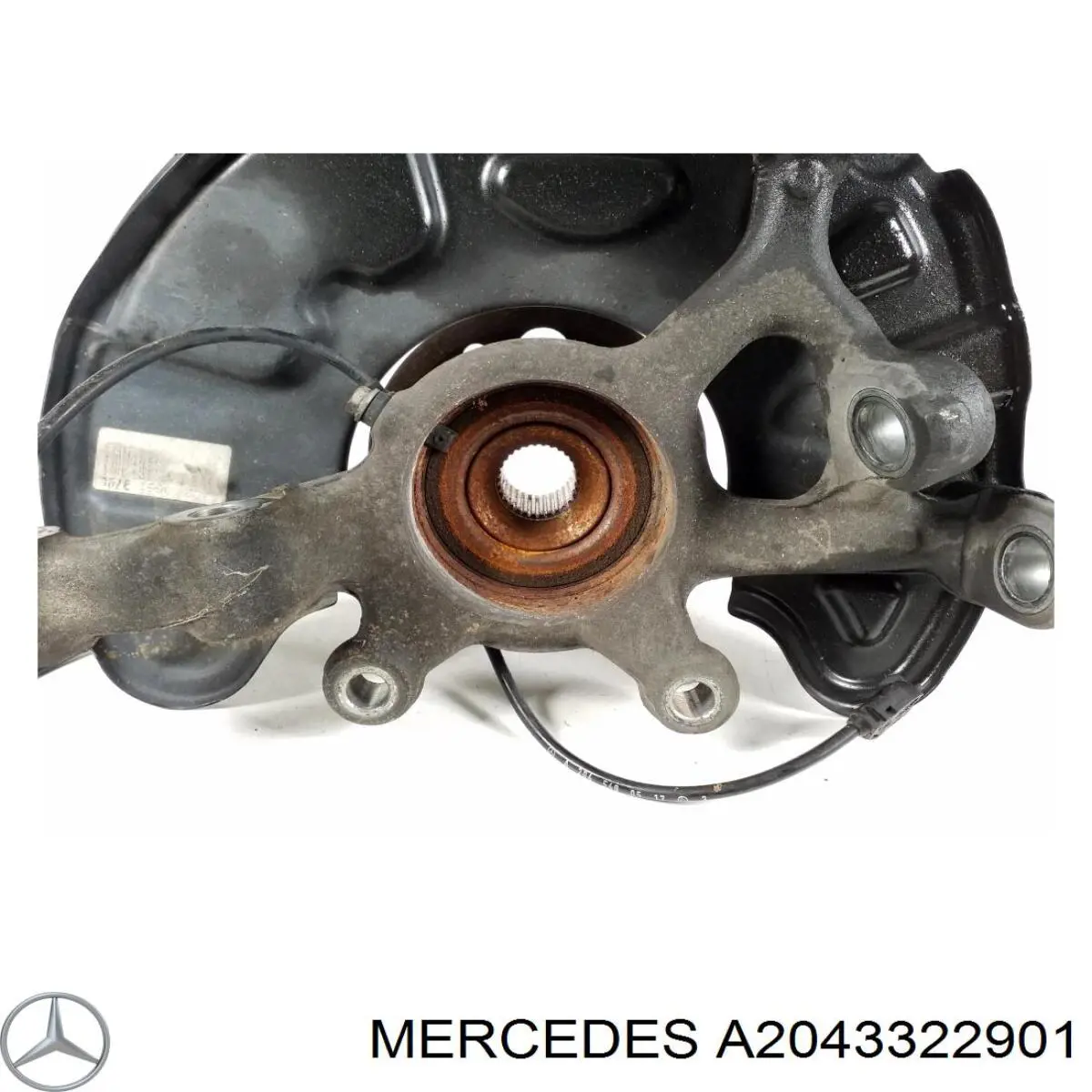 A2043322901 Mercedes muñón del eje, suspensión de rueda, delantero izquierdo