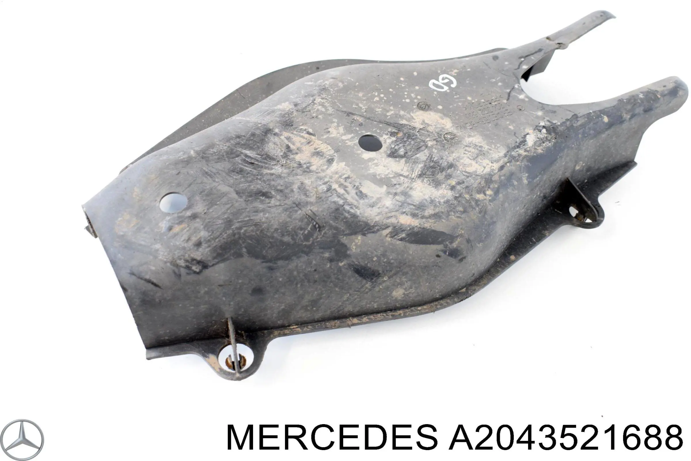 Protección inferior trasera del brazo de suspensión A2043521688 Mercedes