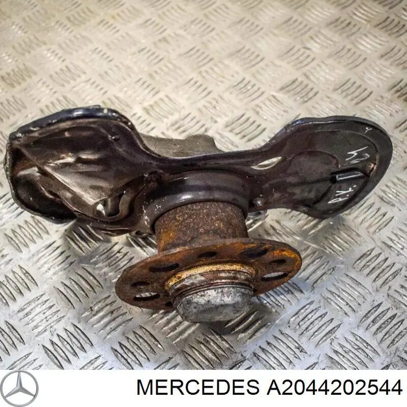Protector del disco de freno delantero izquierdo A2044202544 Mercedes