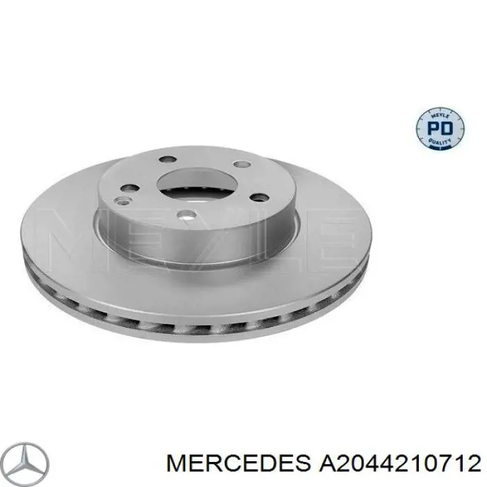 A2044210712 Mercedes freno de disco delantero