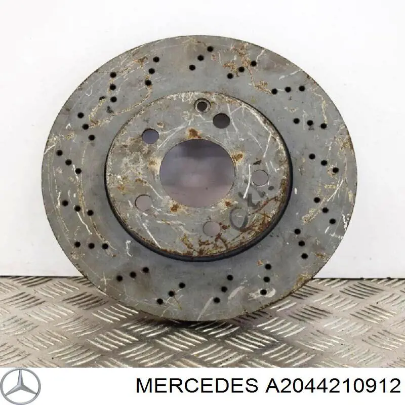 A2044210912 Mercedes disco de freno delantero