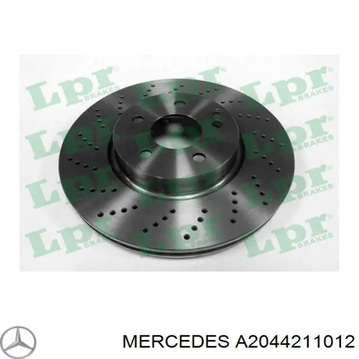 Comprar A2044211012 Mercedes Freno de disco delantero