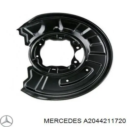 Comprar A2044211720 Mercedes Protector de disco de freno trasero izquierdo