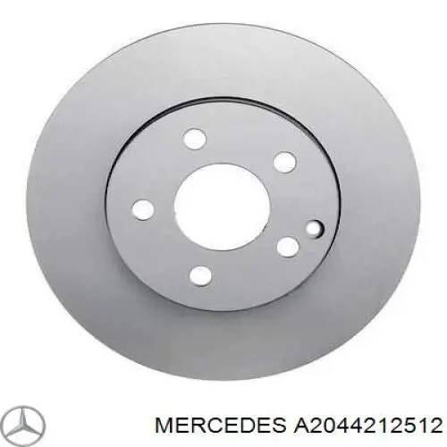 A2044212512 Mercedes disco de freno delantero