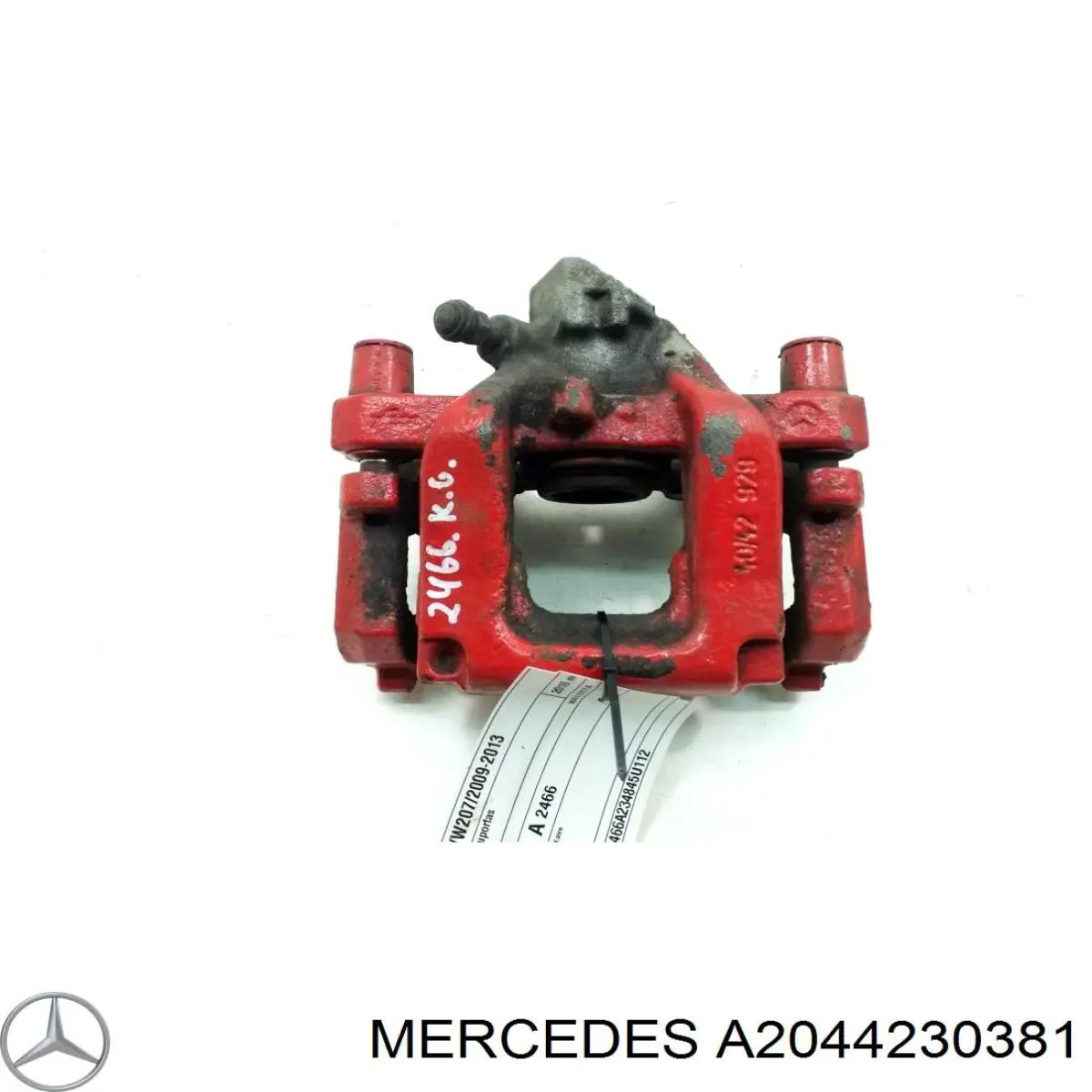 A2044230381 Mercedes pinza de freno trasera izquierda