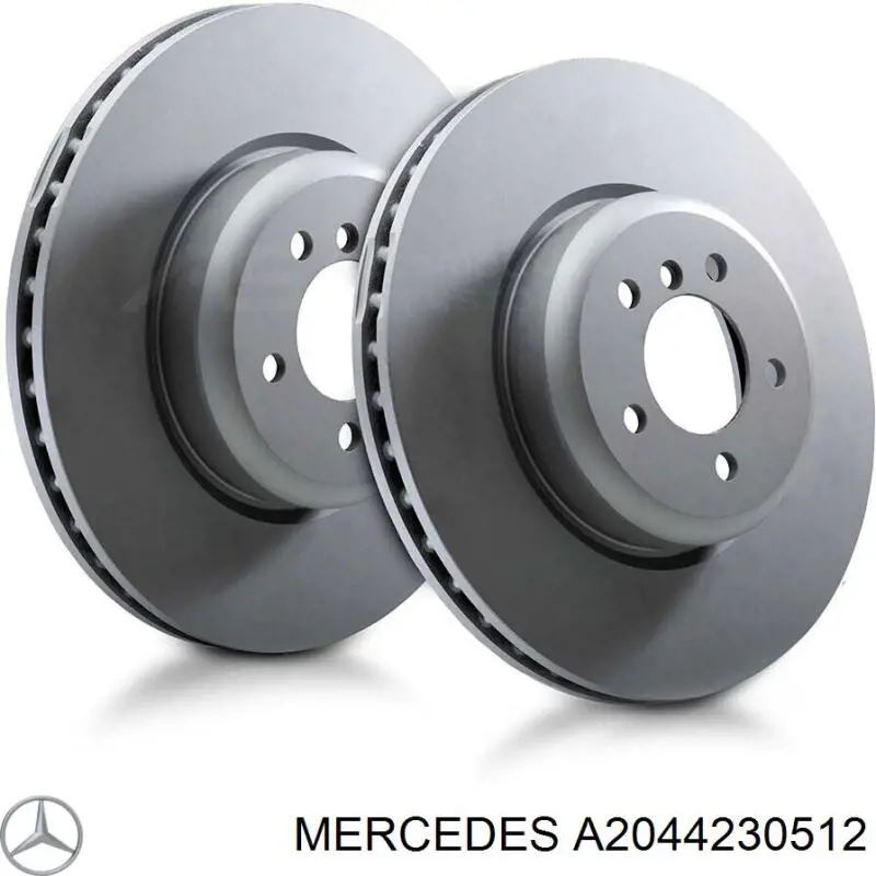 A2044230512 Mercedes disco de freno trasero