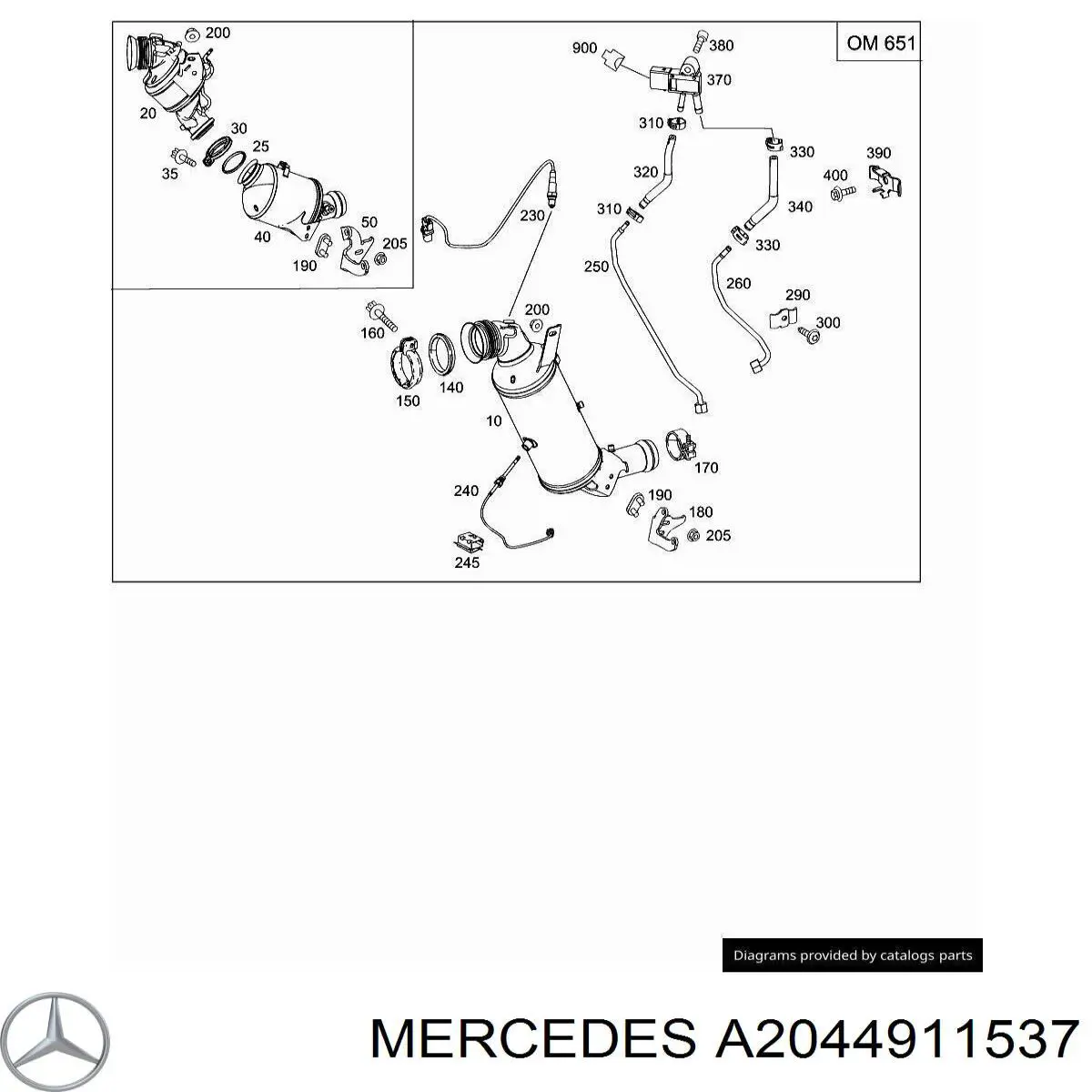  Mercedes A2044911537 precio, desde 46,27 EUR