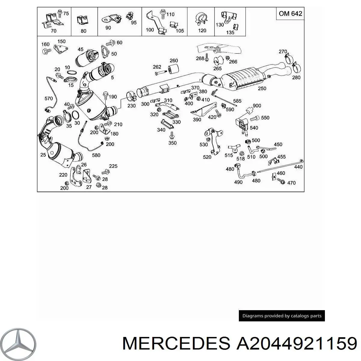  Mercedes A2044921159 precio, desde 27,05 EUR