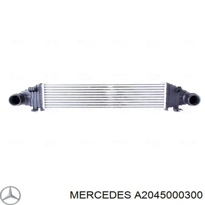 A2045000300 Mercedes radiador de aire de admisión