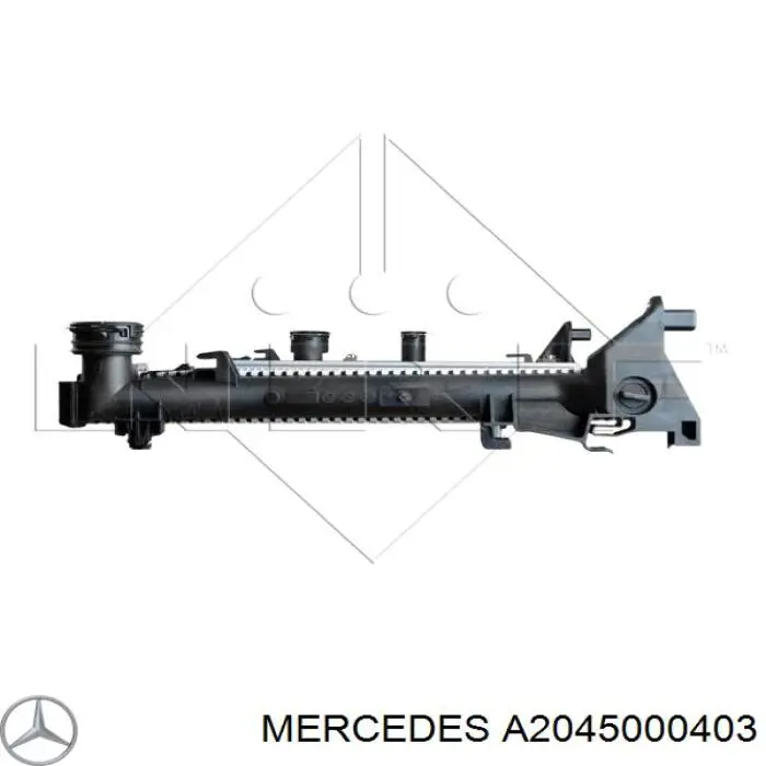 A2045000403 Mercedes radiador refrigeración del motor