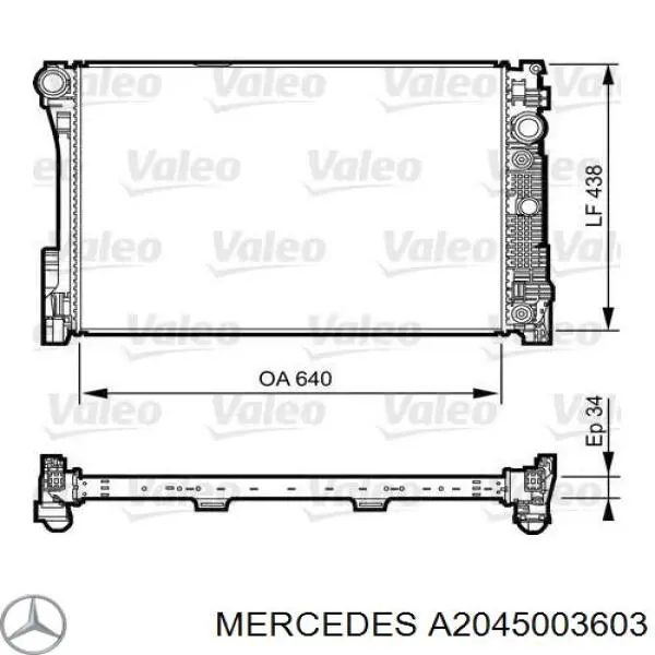 Água radiador Mercedes A2045003603 precio, desde 163,86 EUR