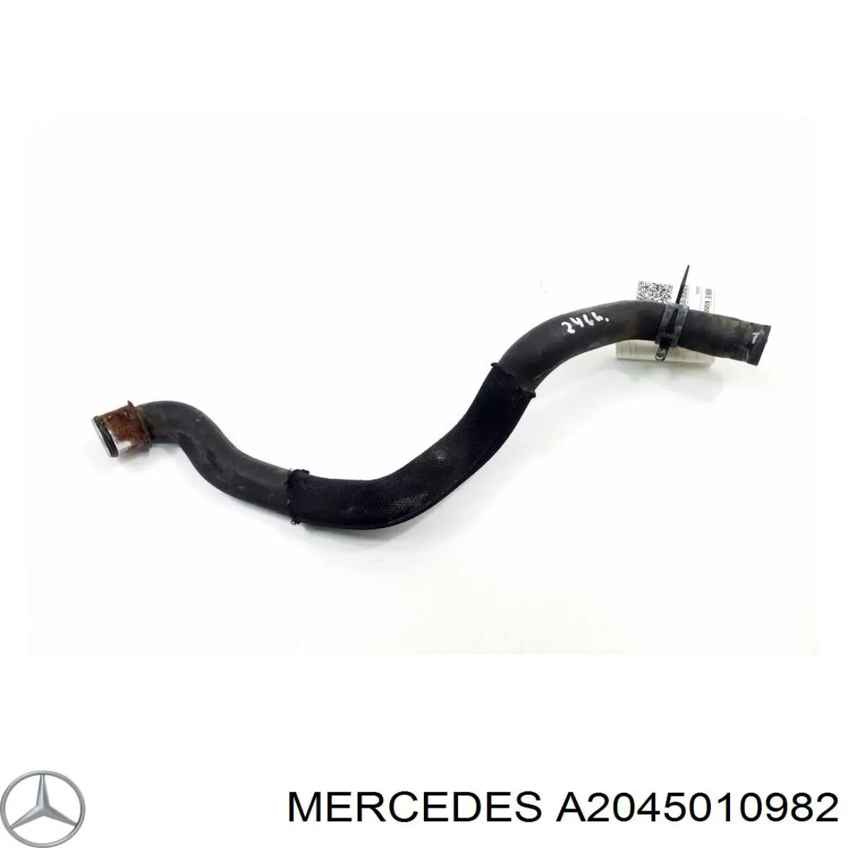 A2045010982 Mercedes tubería de radiador, tuberia flexible calefacción, inferior