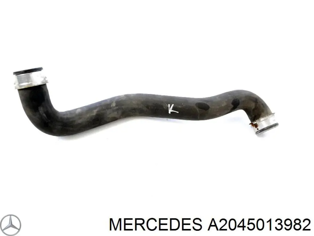 204 501 39 82 Mercedes tubería de radiador arriba