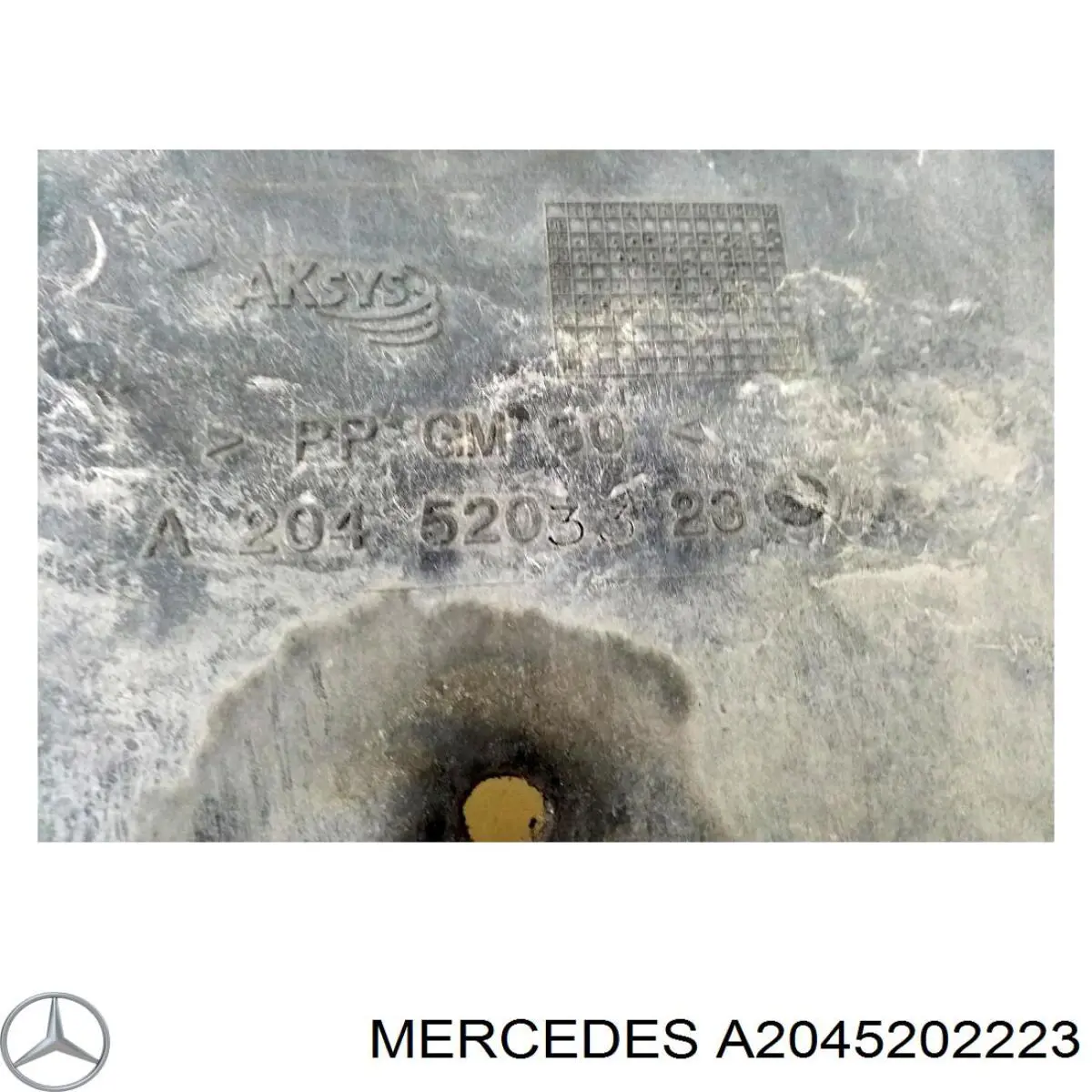 Protección trasera del motor Mercedes A2045204023 precio, desde 180,05 EUR