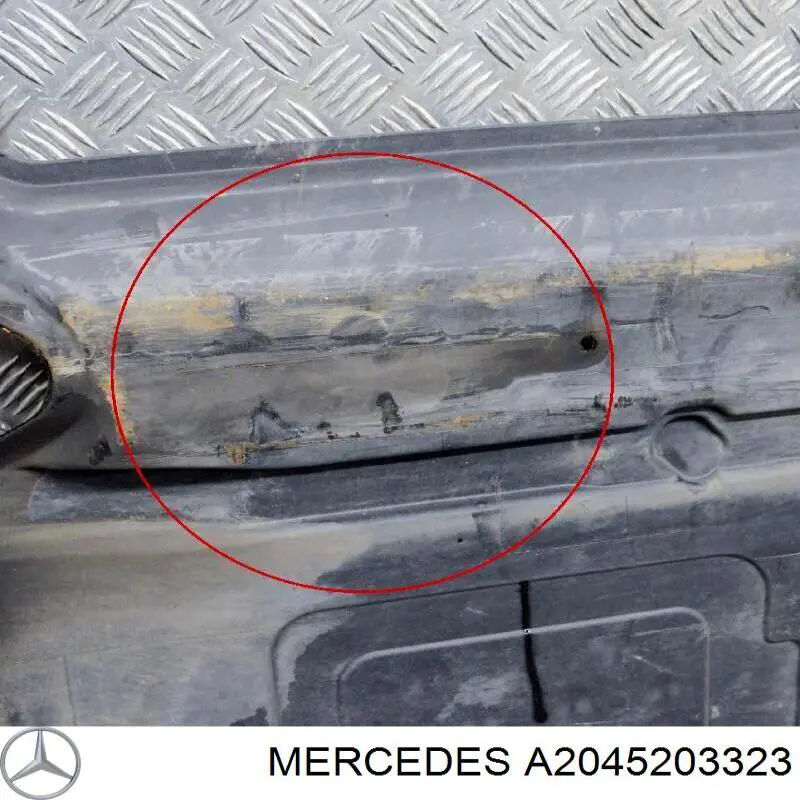 Protección trasera del motor Mercedes A2045203323