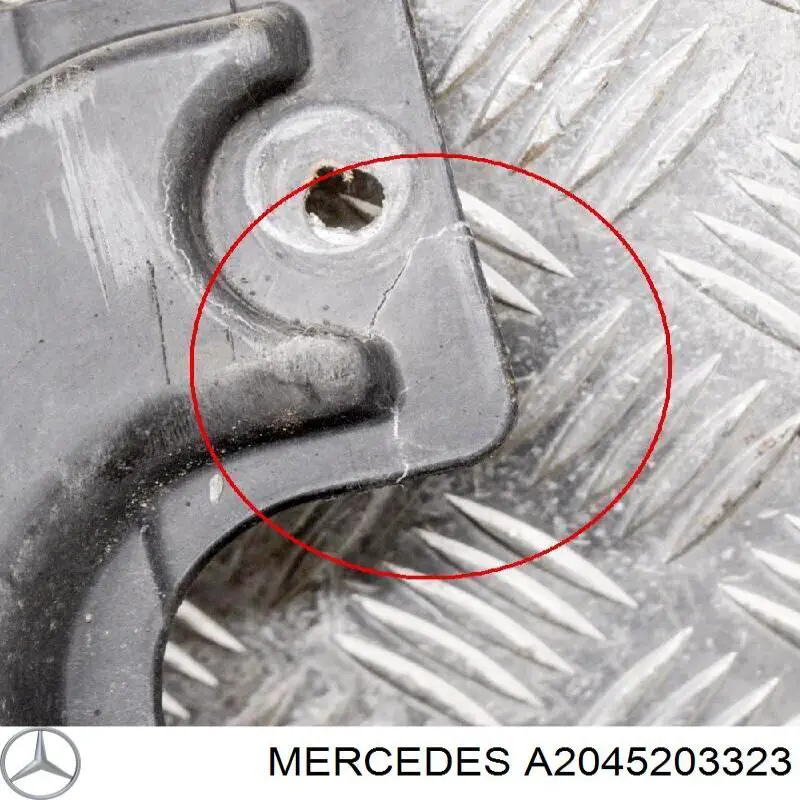 A2045203323 Mercedes Protección trasera del motor