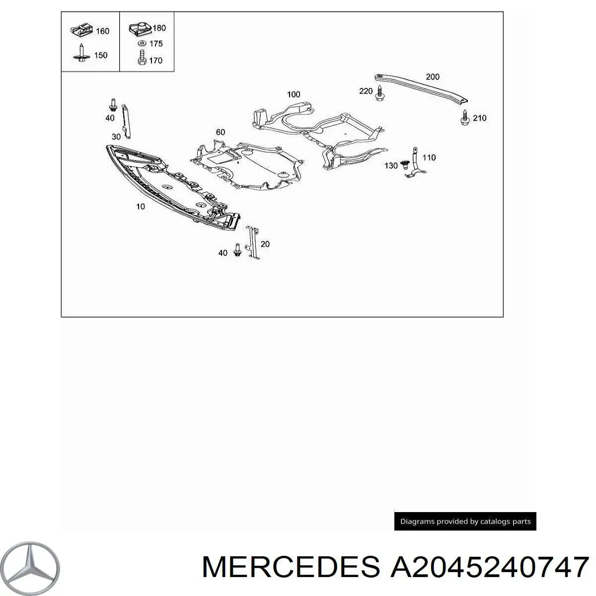 Mercedes A2045240747 precio, desde 42,51 EUR