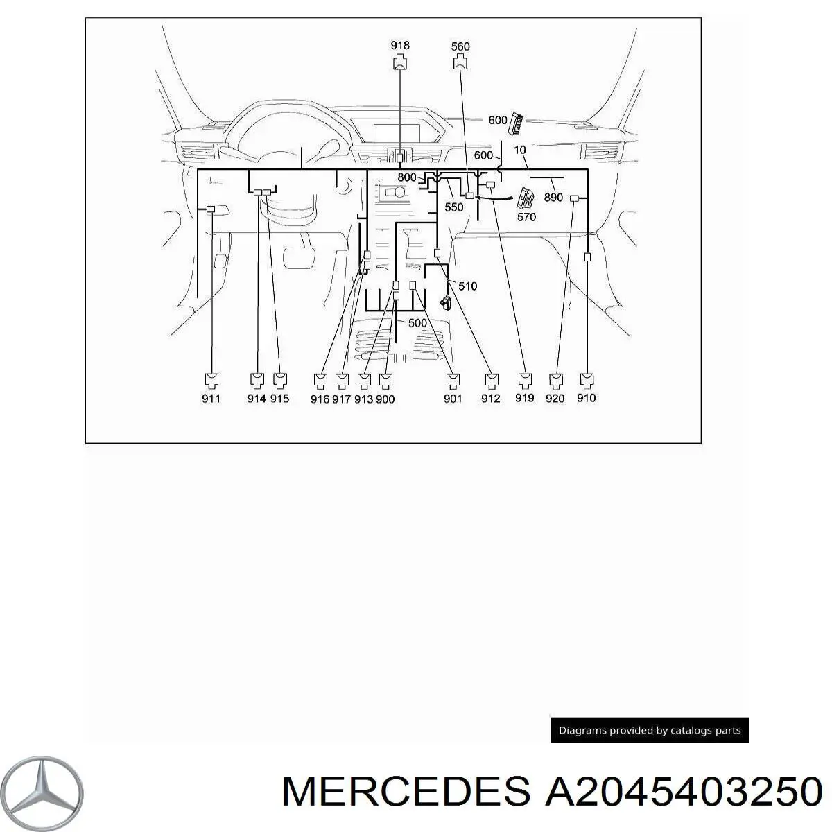 Caja de fusibles A2045403250 Mercedes