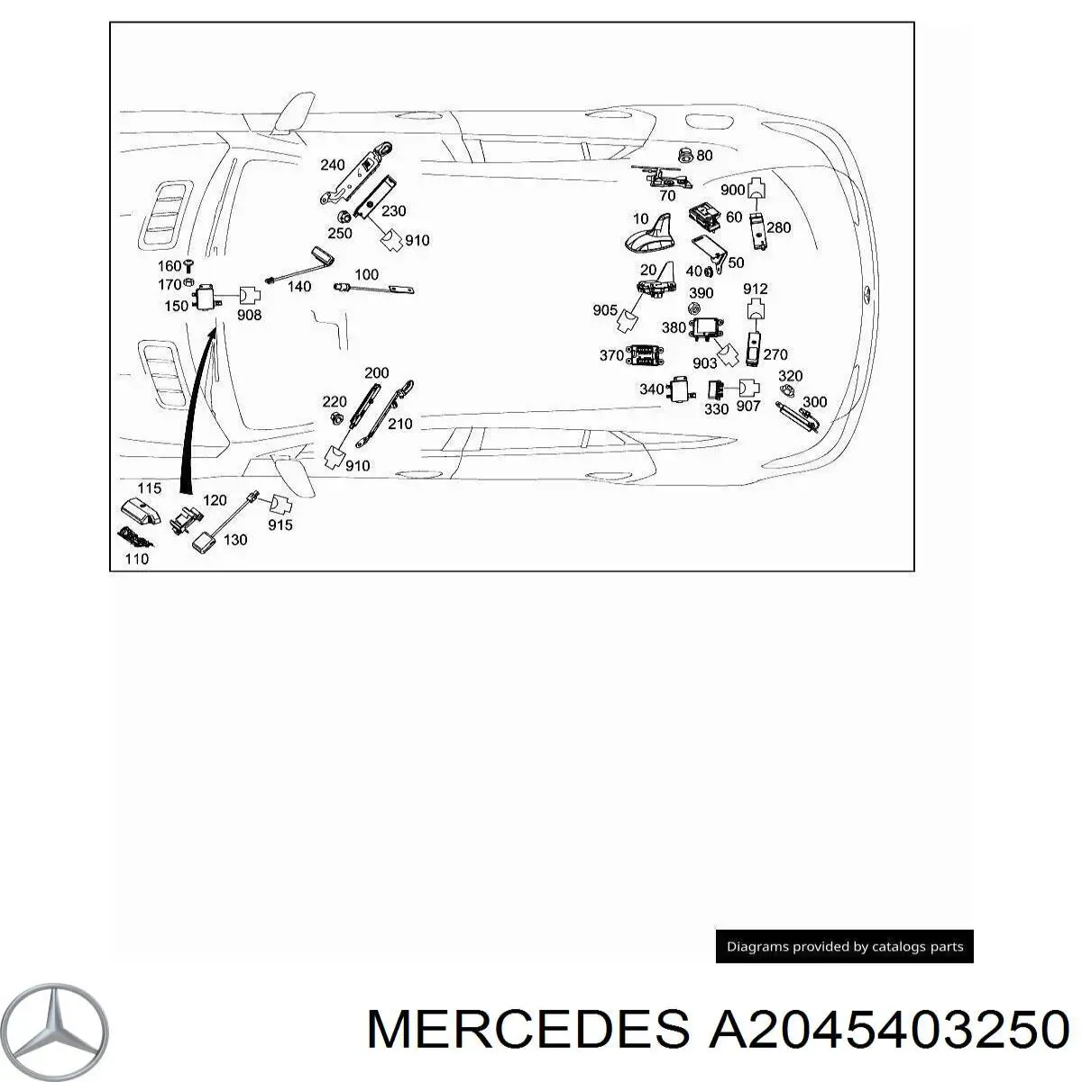 Comprar A2045403250 Mercedes Caja de fusibles