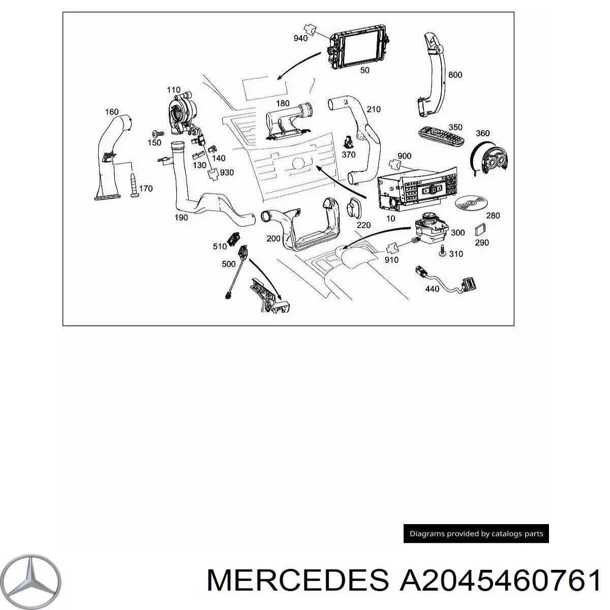 A2045460761 Mercedes 