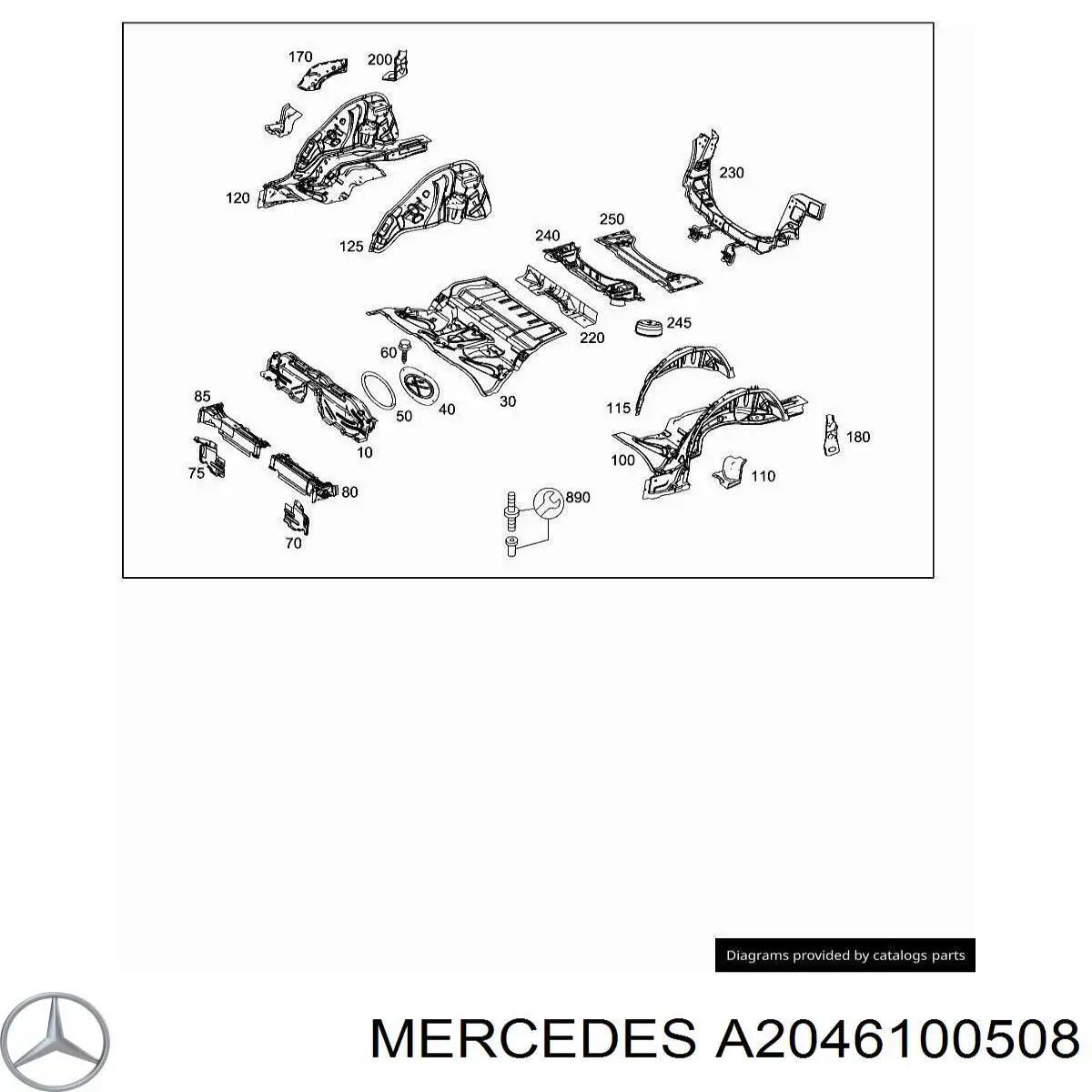 A2046100508 Mercedes 