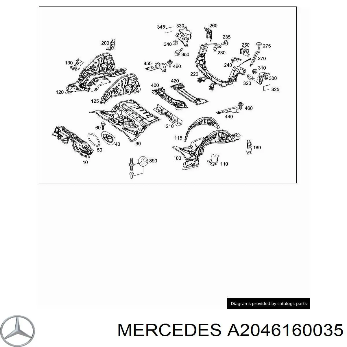  Mercedes A2046160035 precio, desde 314,76 EUR