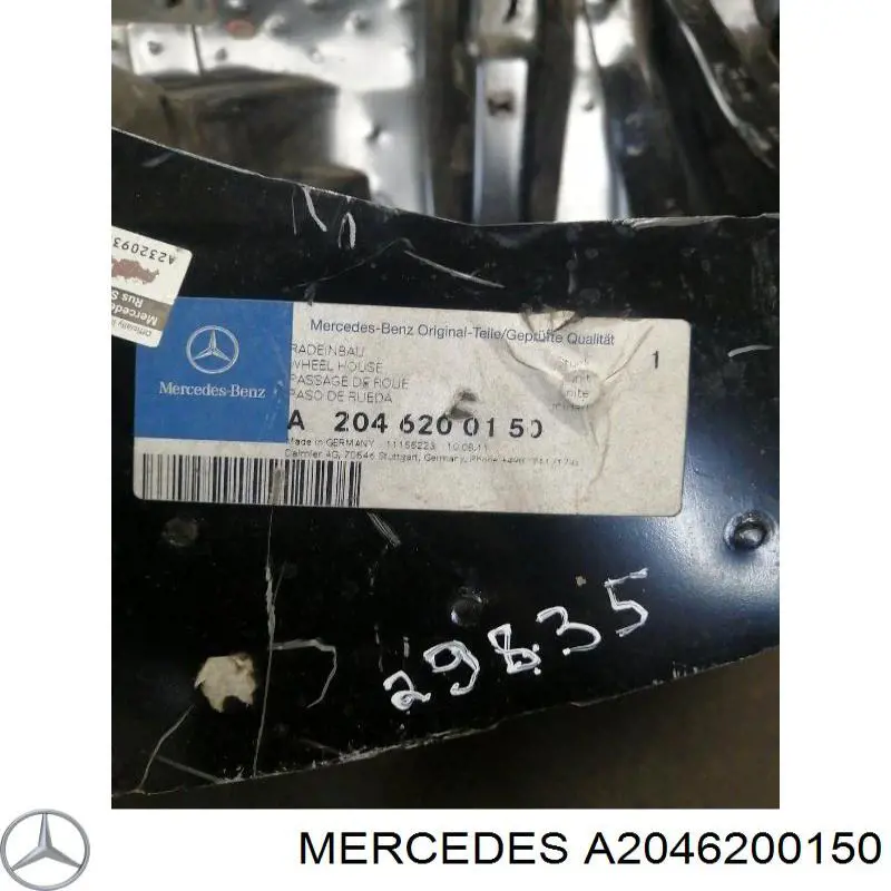 Larguero delantero izquierdo del bastidor Mercedes A2046206134 precio, desde 583,70 EUR