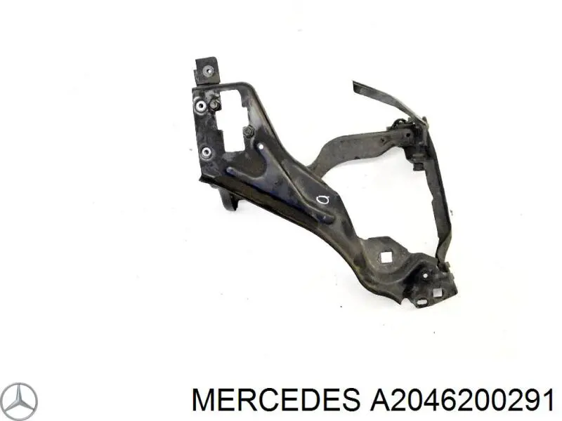 A2046200291 Mercedes soporte de radiador derecha (panel de montaje para foco)