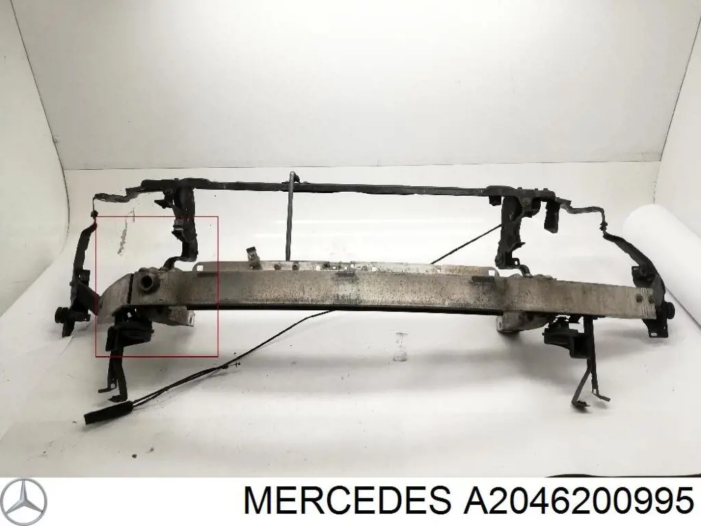 A2046200995 Mercedes soporte de amplificador de parachoques delantero
