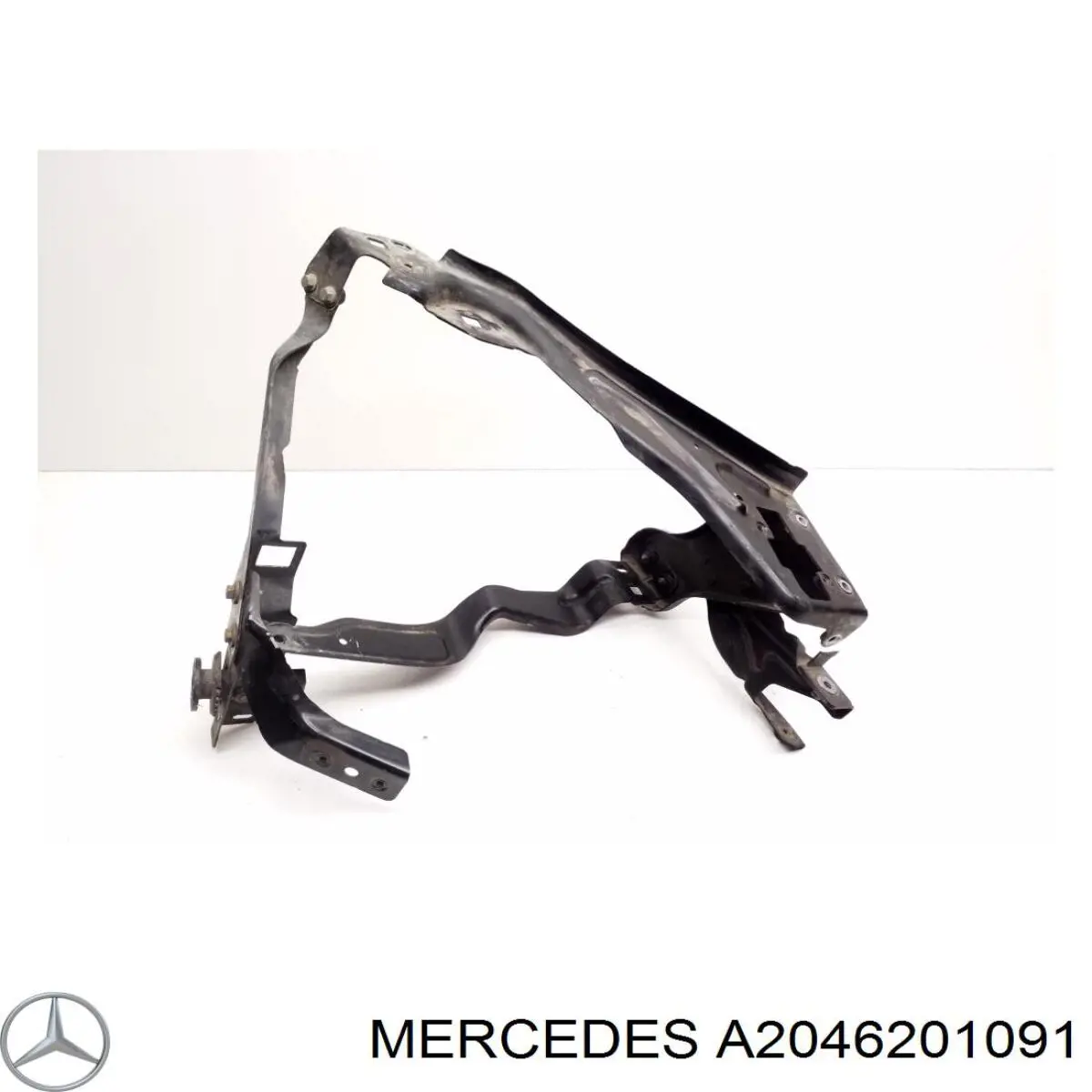 A2046201091 Mercedes soporte de radiador derecha (panel de montaje para foco)