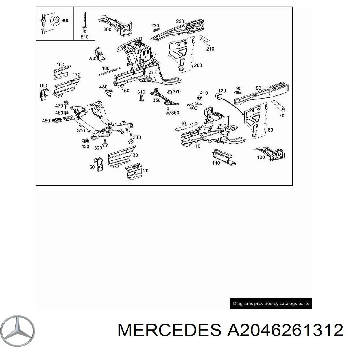  Mercedes A2046261312 precio, desde 31,07 EUR