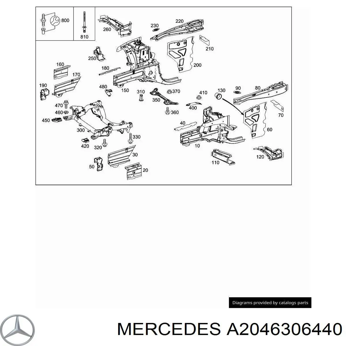  Mercedes A2046306440 precio, desde 215,89 EUR