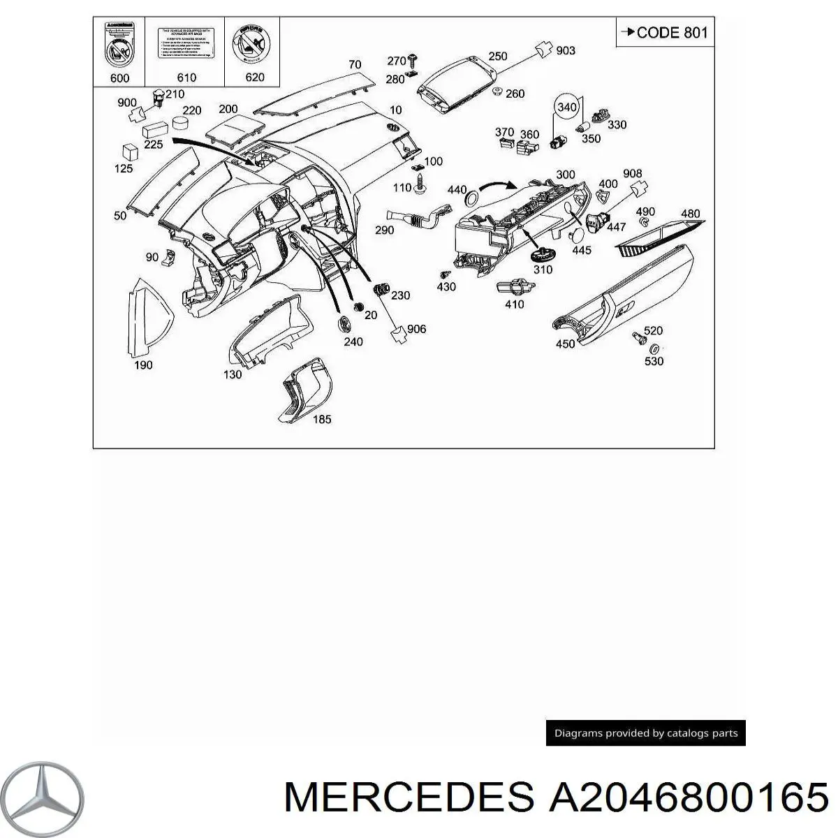 Comprar A2046800165 Mercedes 
