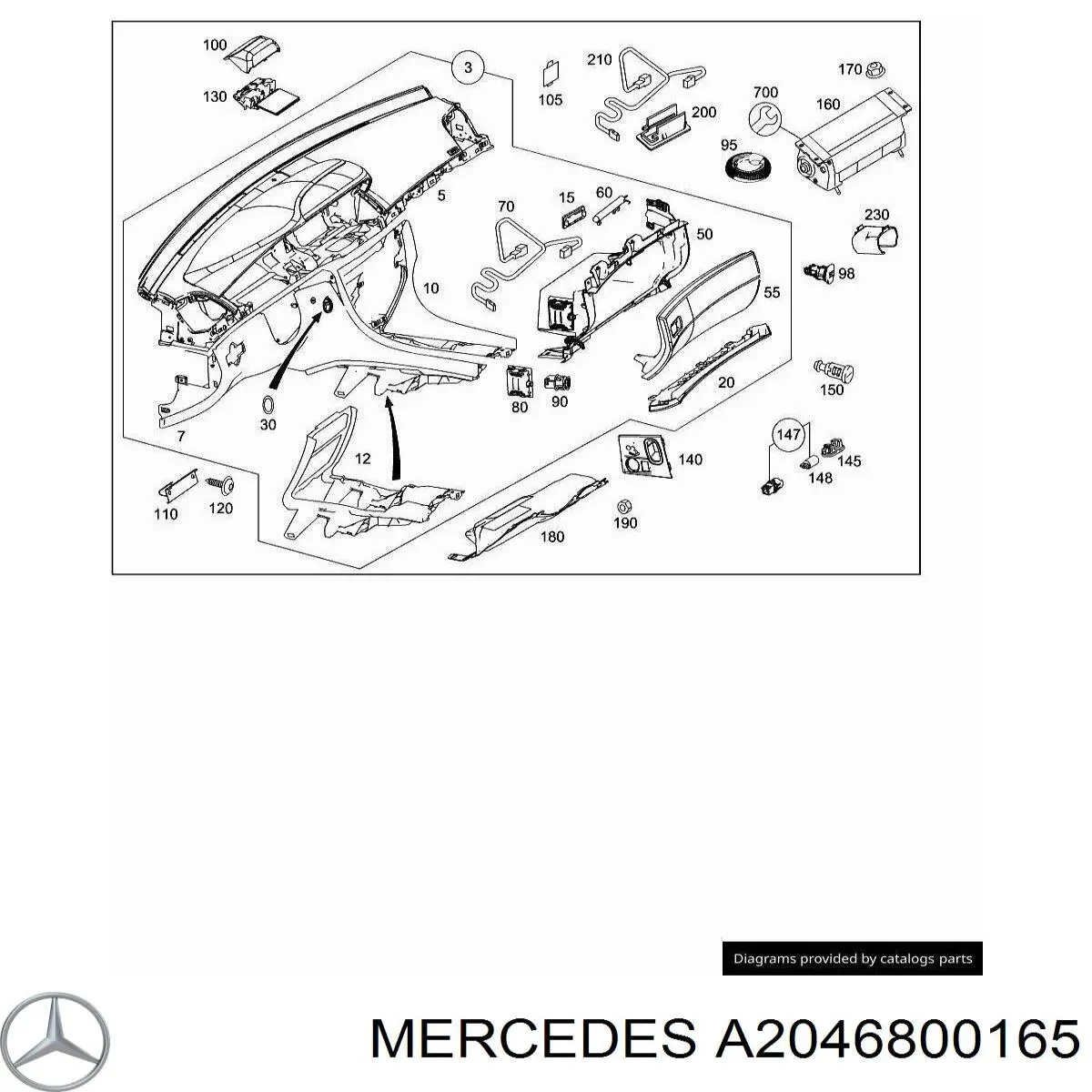 A2046800165 Mercedes