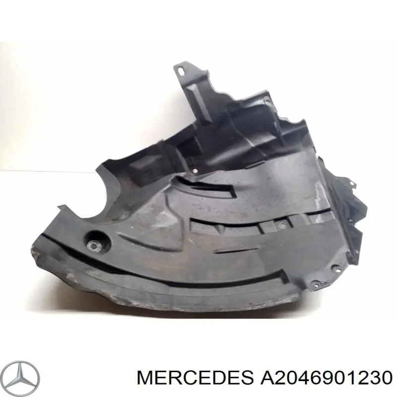 A2046901230 Mercedes guardabarros interior, aleta delantera, derecho trasero