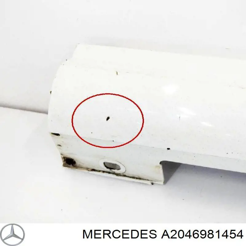 Moldura exterior derecha del umbral A2046981454 Mercedes